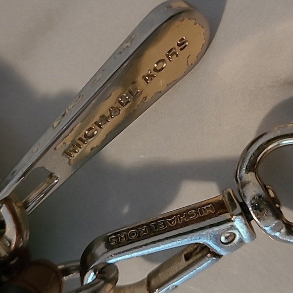 Michael Kors Cognac Brown Pebbled Leather Wallet Wristlet Practical Errands - Picture 4 of 14